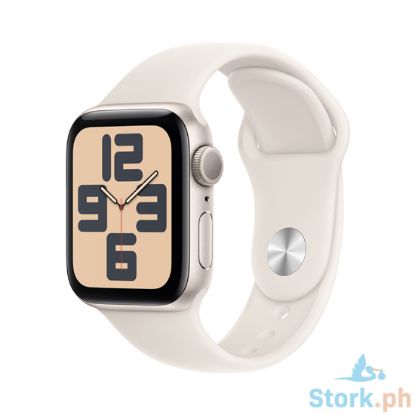 Picture of Apple Watch SE GPS 40mm Starlight Aluminium Case with Starlight Sport Band
