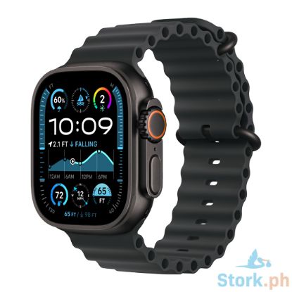 Picture of Apple Watch Ultra 2 GPS + Cellular 49mm Black Titanium Case with Black Ocean Band