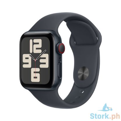 Picture of Apple Watch SE GPS + Cellular 40mm Midnight Aluminium Case with Midnight Sport Band - M/L