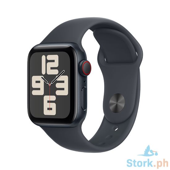 Picture of Apple Watch SE GPS + Cellular 40mm Midnight Aluminium Case with Midnight Sport Band - M/L