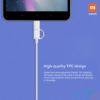 Picture of Xiaomi Mi 2 in 1 USB Cable Micro USB to Type C (100cm) White