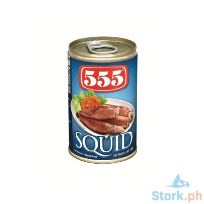 Picture of 555 Squid In Natural Ink 155g