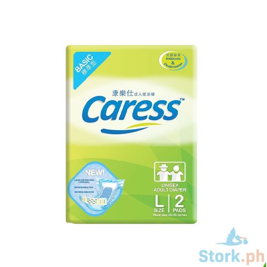 Picture of Caress Basic Adult Diaper Large 2pcs