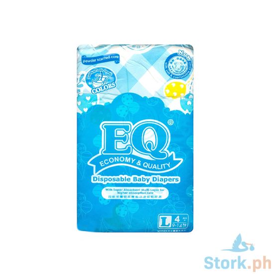 Picture of EQ Basic Diaper Large 4pcs
