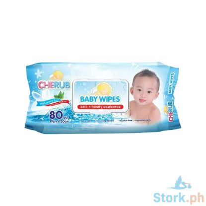 Picture of Fastraxc Cherub Baby Wipes 80s