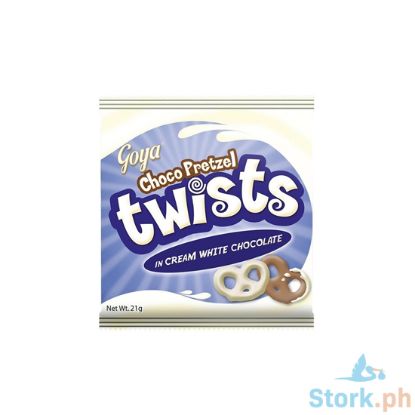 Picture of Goya Pretzel Twist Creamy White Choco 21G