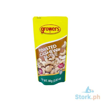 Picture of Growers Toasted Cashew Nuts 80G