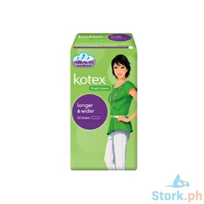 Picture of Kotex Fresh Liners Longer and Wider 32s