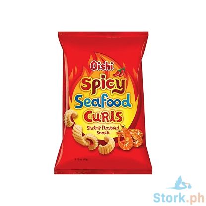 Picture of Oishi Spicy Seafood Curls Shrimp 90G