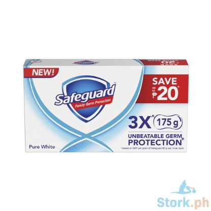 Picture of Safeguard Bar White 175G 3s Tripid Pack