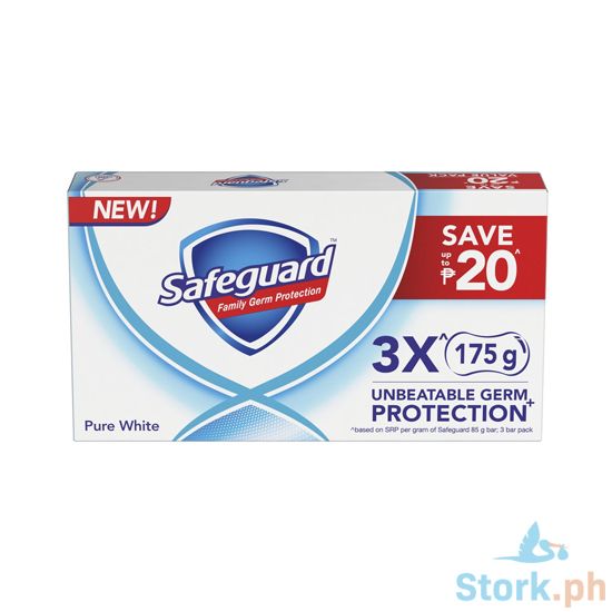 Picture of Safeguard Bar White 175G 3s Tripid Pack