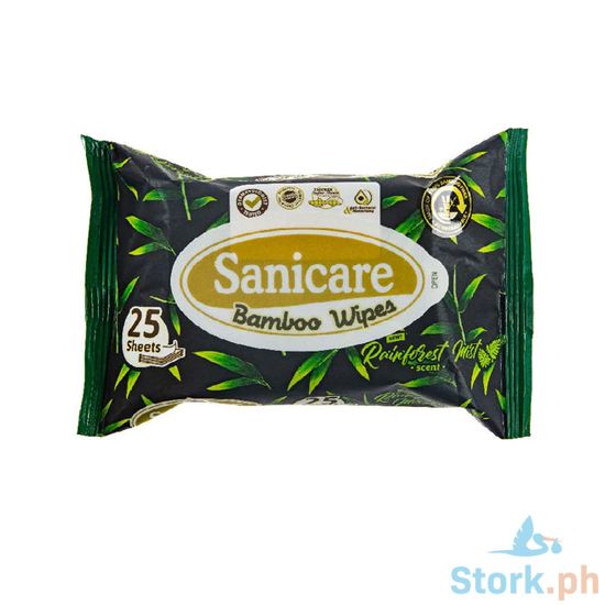 Picture of Sanicare Bamboo Natural Wipes 25S