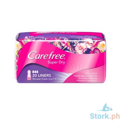 Picture of Carefree Panty Shields Super Dry Shower Fresh Scent 20s
