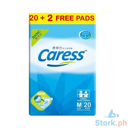 Picture of Caress Basic Adult Diaper Medium 20  Plus 2 Pads