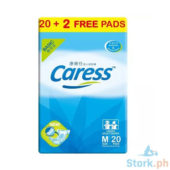 Picture of Caress Basic Adult Diaper Medium 20  Plus 2 Pads