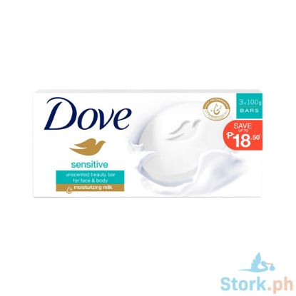Picture of Dove Bar Sensitive Triples Mouisturizing Milk 100g