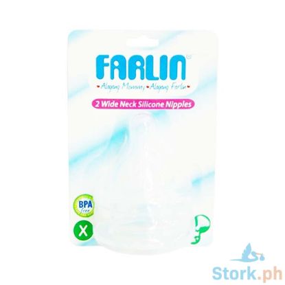 Picture of Farlin 2 Wide Neck Silicone Nipples X