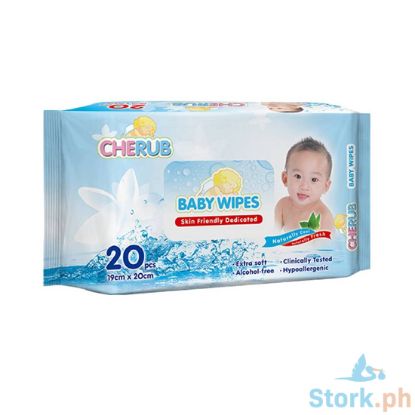Picture of Fastraxc Cherub Baby Wipes 20s