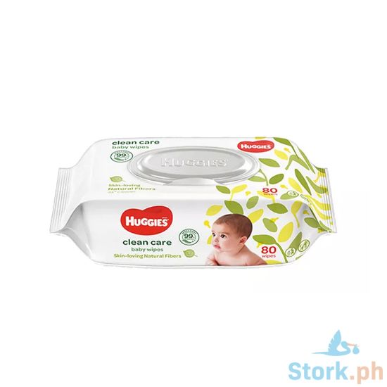 Picture of Huggies Baby Wipes Clean Care 80 2S