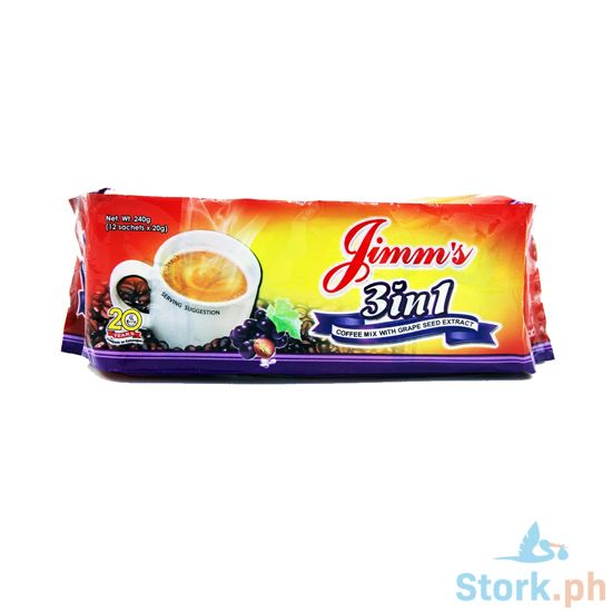 Picture of Jimm'S 3in1 Coffee With Grape Seed Extract 20g 12s