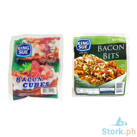 Picture of King Sue Bacon Cubes + Bacon Bits 220G