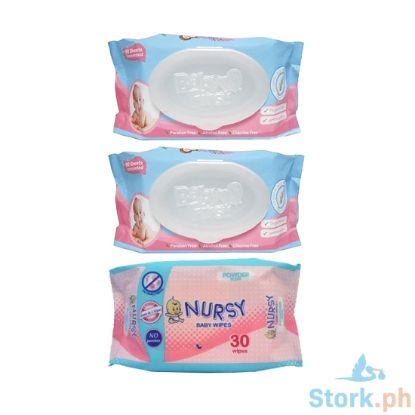 Picture of Nursery Baby Wipes 90s 2s plus Nursery scents 30s