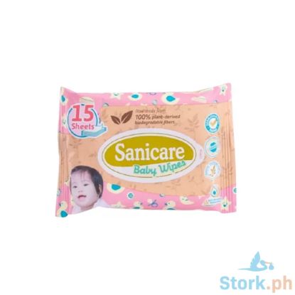 Picture of Sanicare Baby Wipes 15 Sheets