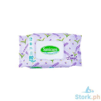 Picture of Sanicare Cleansing Wipes Lavender 80S