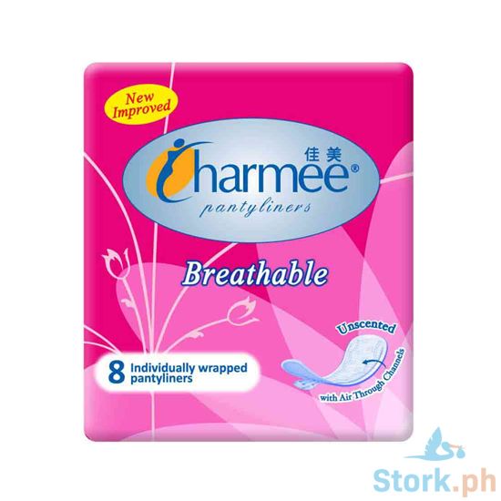 Picture of Charmee Breathable Pantyliner Unscent 8s