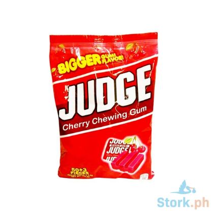 Picture of Judge Bricks Cherry Chewing Gum 3.4g 50 Plus 3s