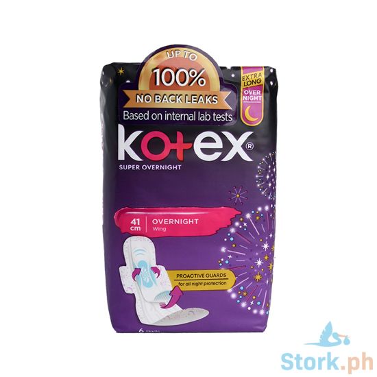 Picture of Kotex Super Overnight Feminine Pads 41cm 6s