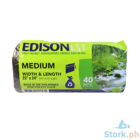 Picture of Lst Edison Bio Garbage Roll Bag Black Medium