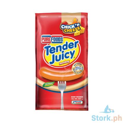 Picture of Purefoods Tender Juicy Hotdog Chicken & Cheese 500g