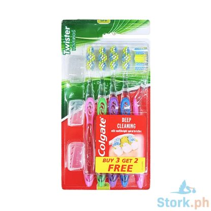 Picture of Colgate Toothbrush Twister  Fresh With Cap 3+2