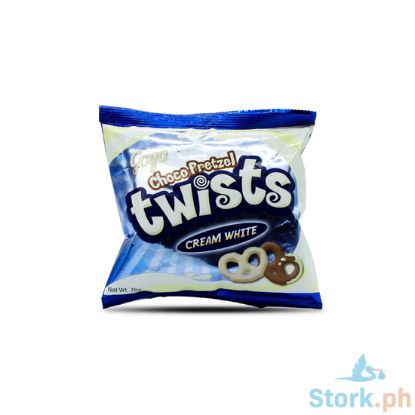 Picture of Goya Pretzel Twist Cream White Chocolate 50g