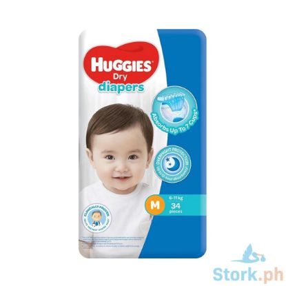 Picture of Huggies Diaper Hug Dry Eco Medium 34s