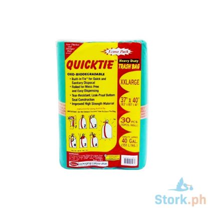 Picture of Quicktie Trash Bag Xxl, Green