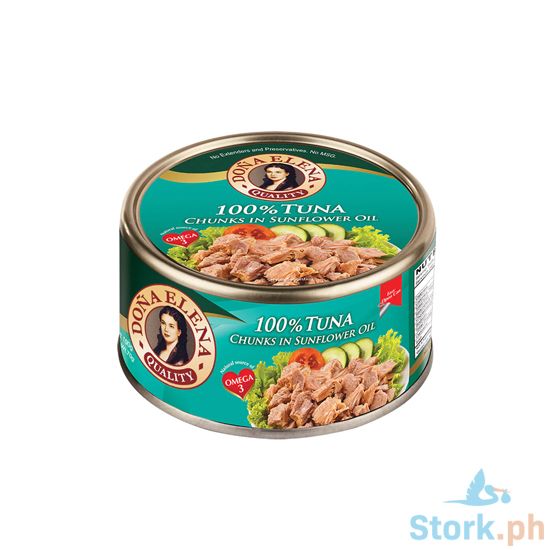Picture of Tuna Chunks Sunflower Oil 185G De 100%
