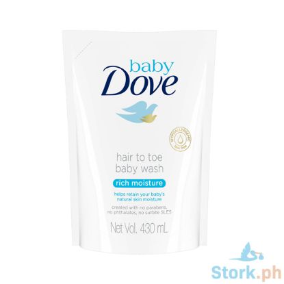 Picture of Baby Dove Rich Moisture Hair Toe Baby Wash 430Ml