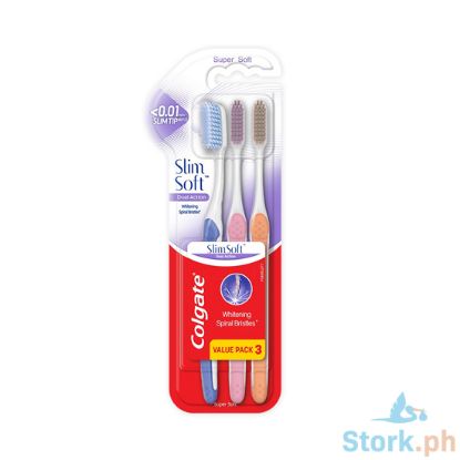 Picture of Colgate Toothbrush Slim Soft Dual Action 2+1