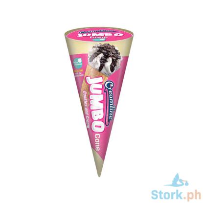 Picture of Creamline Jumbo Cones Cookies And Cream 140Ml