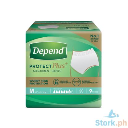Picture of Depend Protect Plus Pants Medium 9s