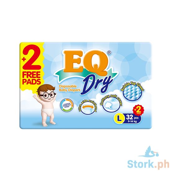 Picture of EQ Dry Diaper Large 32s