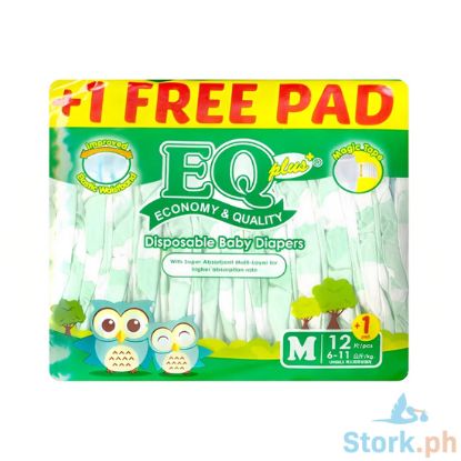 Picture of EQ Plus Diaper Budget Pack Medium 12s
