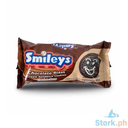 Picture of Galinco Smileys Chocolate Blast Cream Sandwich Cookies Chocolate Flavor 65g