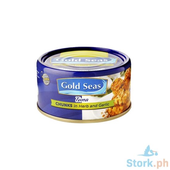 Picture of Gold Seas Tuna Chunks Herb And Garlic 90g
