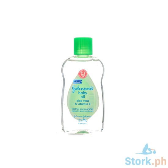 Picture of Johnsons Baby Oil Warming Aloe Vera 125Ml