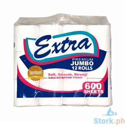 Picture of Papertec Extra Jumbo Bathroom Tissue 2Ply 12s