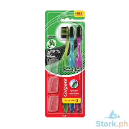 Picture of Colgate Charcoal Toothbrush Bamboo Charcoal 2 Plus 1