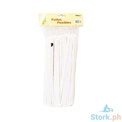 Picture of Edison Flexible Drinking Straw Black